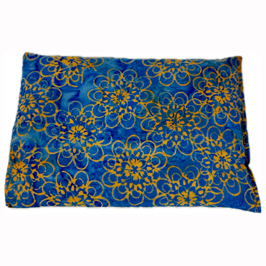 Hot & Cold Therapy Corn Pillow - Blue Mums